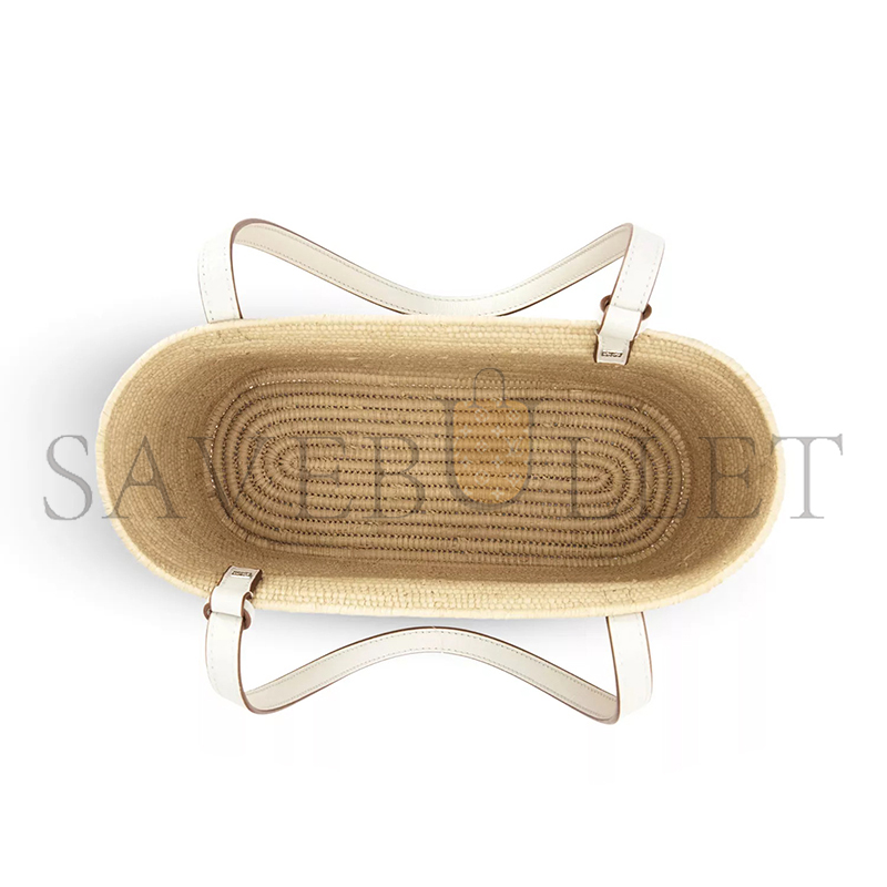 L0ew* QUARE BASKET TOTE BAG IN RAFFIA A223099X08 (27*20*10cm)
